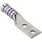 Panduit One-Hole Compression Lug, 250 kcmil Max, 1 to 2 in Stud, Long Barrel, Copper, White LCCF250-12-X - alternate 1